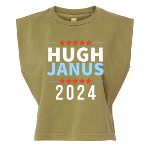 Hugh Janus 24 For President Funny 2024 Election Garment-Dyed Women's Muscle Tee