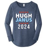 Hugh Janus 24 For President Funny 2024 Election Women's Perfect Tri Tunic Long Sleeve Shirt