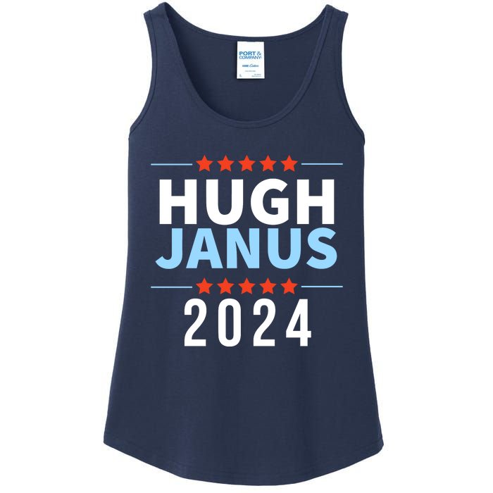 Hugh Janus 24 For President Funny 2024 Election Ladies Essential Tank