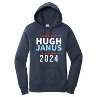 Hugh Janus 24 For President Funny 2024 Election Women's Pullover Hoodie