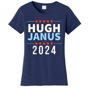 Hugh Janus 24 For President Funny 2024 Election Women's T-Shirt