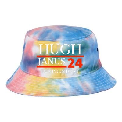 Hugh Janus 24 For President Funny 2024 Election Tie Dye Newport Bucket Hat