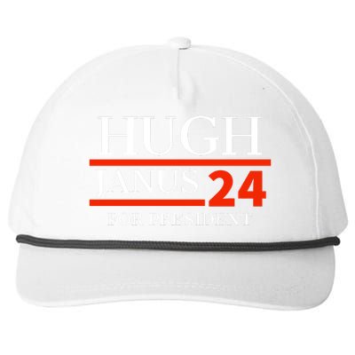 Hugh Janus 24 For President Funny 2024 Election Snapback Five-Panel Rope Hat