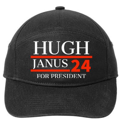 Hugh Janus 24 For President Funny 2024 Election 7-Panel Snapback Hat