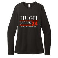 Hugh Janus 24 For President Funny 2024 Election Womens CVC Long Sleeve Shirt