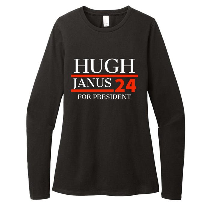 Hugh Janus 24 For President Funny 2024 Election Womens CVC Long Sleeve Shirt