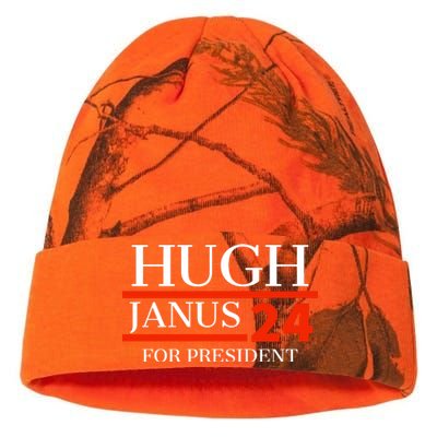 Hugh Janus 24 For President Funny 2024 Election Kati Licensed 12" Camo Beanie