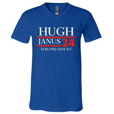 Hugh Janus 24 For President 2024 Election V-Neck T-Shirt