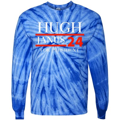 Hugh Janus 24 For President 2024 Election Tie-Dye Long Sleeve Shirt