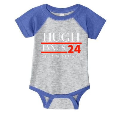 Hugh Janus 24 For President 2024 Election Infant Baby Jersey Bodysuit