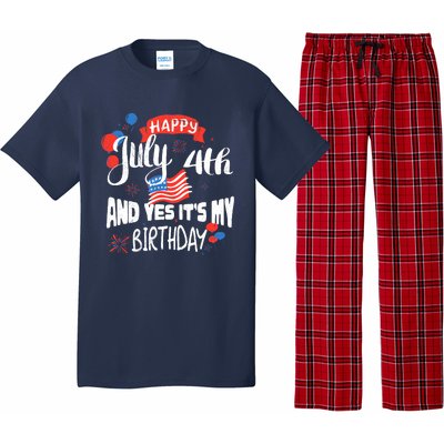 Happy July 4th And Yes It's My Birthday Independence Pajama Set