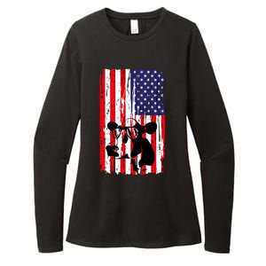 Heifer July 4 American Flag Farmer Gift Cow Cattle Gift Tee Gift Womens CVC Long Sleeve Shirt