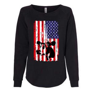 Heifer July 4 American Flag Farmer Gift Cow Cattle Gift Tee Gift Womens California Wash Sweatshirt