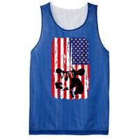 Heifer July 4 American Flag Farmer Gift Cow Cattle Gift Tee Gift Mesh Reversible Basketball Jersey Tank