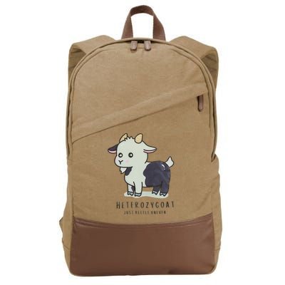 Heterozygoats Just Allele Uneven Funny Genetics Cotton Canvas Backpack