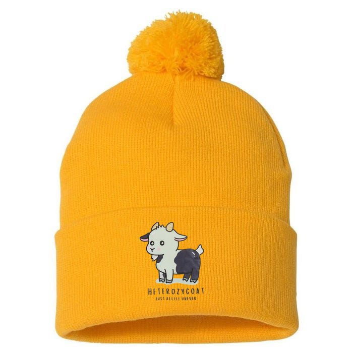 Heterozygoats Just Allele Uneven Funny Genetics Pom Pom 12in Knit Beanie