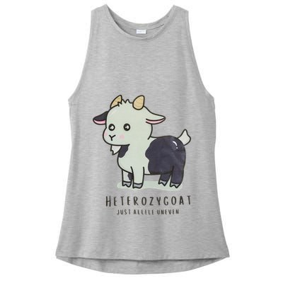 Heterozygoats Just Allele Uneven Funny Genetics Ladies PosiCharge Tri-Blend Wicking Tank