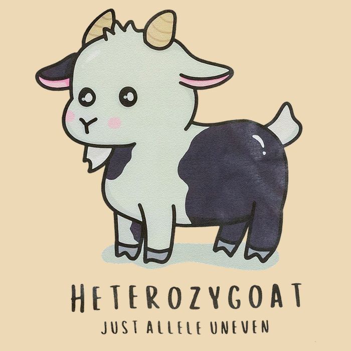 Heterozygoats Just Allele Uneven Funny Genetics Bag