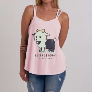 Heterozygoats Just Allele Uneven Funny Genetics Women's Strappy Tank