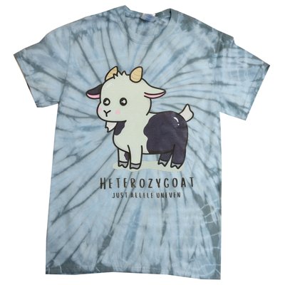 Heterozygoats Just Allele Uneven Funny Genetics Tie-Dye T-Shirt