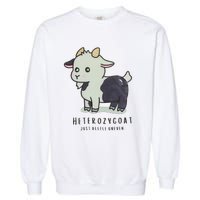 Heterozygoats Just Allele Uneven Funny Genetics Garment-Dyed Sweatshirt