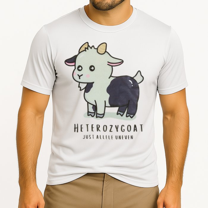 Heterozygoats Just Allele Uneven Funny Genetics Cooling Performance Crew T-Shirt
