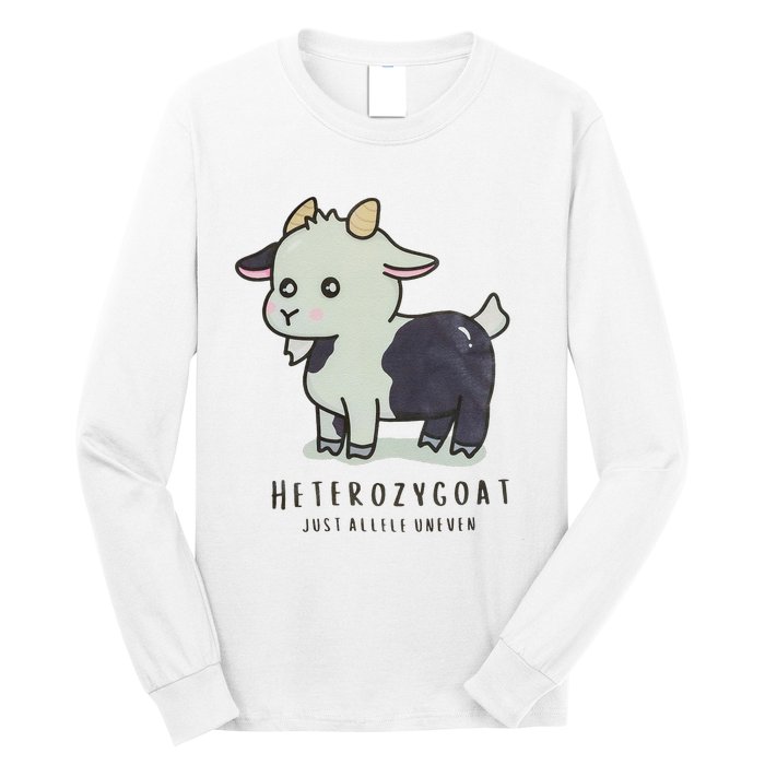 Heterozygoats Just Allele Uneven Funny Genetics Long Sleeve Shirt