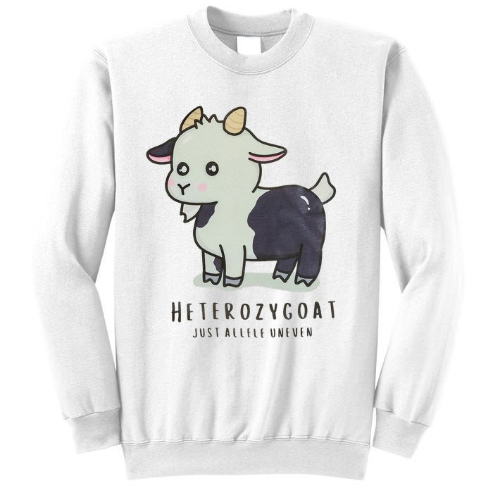 Heterozygoats Just Allele Uneven Funny Genetics Sweatshirt