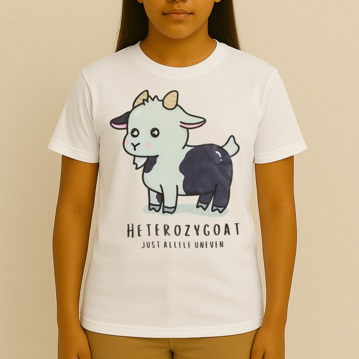 Heterozygoats Just Allele Uneven Funny Genetics T-Shirt