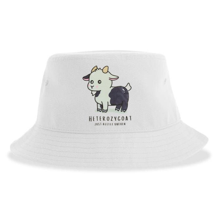 Heterozygoats Just Allele Uneven Funny Genetics Sustainable Bucket Hat