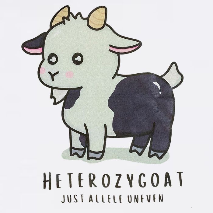 Heterozygoats Just Allele Uneven Funny Genetics Sustainable Bucket Hat