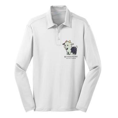 Heterozygoats Just Allele Uneven Funny Genetics Silk Touch Performance Long Sleeve Polo