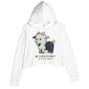 Heterozygoats Just Allele Uneven Funny Genetics Crop Fleece Hoodie