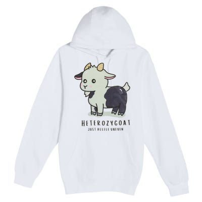 Heterozygoats Just Allele Uneven Funny Genetics Premium Pullover Hoodie