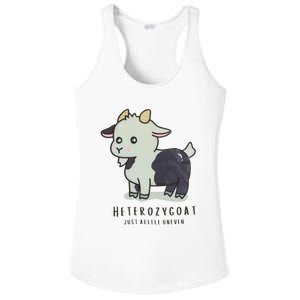 Heterozygoats Just Allele Uneven Funny Genetics Ladies PosiCharge Competitor Racerback Tank