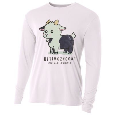 Heterozygoats Just Allele Uneven Funny Genetics Cooling Performance Long Sleeve Crew