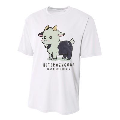 Heterozygoats Just Allele Uneven Funny Genetics Performance Sprint T-Shirt