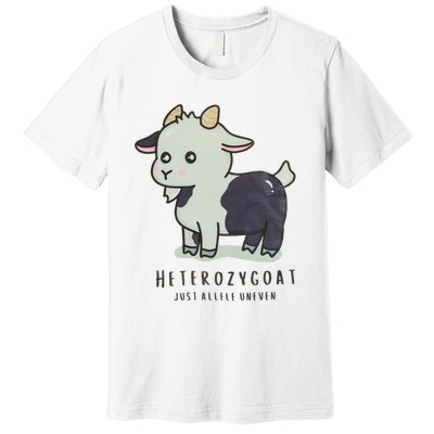 Heterozygoats Just Allele Uneven Funny Genetics Premium T-Shirt