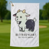 Heterozygoats Just Allele Uneven Funny Genetics Golf Towel