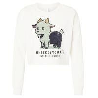 Heterozygoats Just Allele Uneven Funny Genetics Cropped Pullover Crew