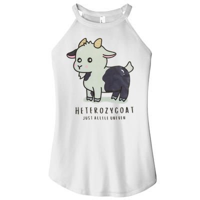 Heterozygoats Just Allele Uneven Funny Genetics Women's Perfect Tri Rocker Tank