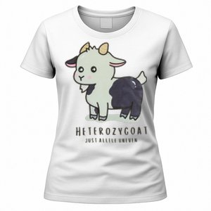 Heterozygoats Just Allele Uneven Funny Genetics Women's T-Shirt