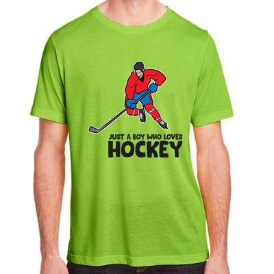 Hockey Just A Who Loves IceHockeys Gift Adult ChromaSoft Performance T-Shirt