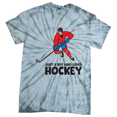 Hockey Just A Who Loves IceHockeys Gift Tie-Dye T-Shirt