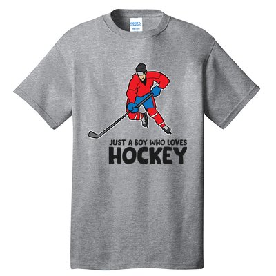 Hockey Just A Who Loves IceHockeys Gift Tall T-Shirt