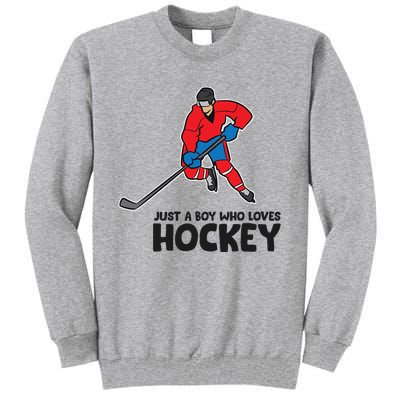 Hockey Just A Who Loves IceHockeys Gift Tall Sweatshirt