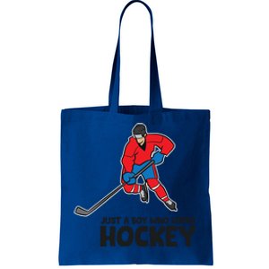 Hockey Just A Who Loves Icehockeys Gift Tote Bag