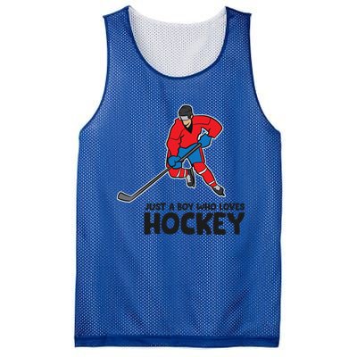 Hockey Just A Who Loves Icehockeys Gift Mesh Reversible Basketball Jersey Tank