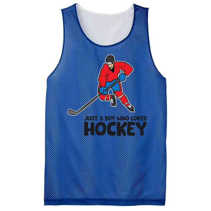 Hockey Just A Who Loves Icehockeys Gift Mesh Reversible Basketball Jersey Tank