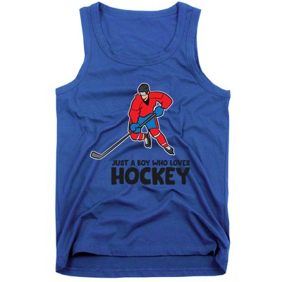 Hockey Just A Who Loves Icehockeys Gift Tank Top